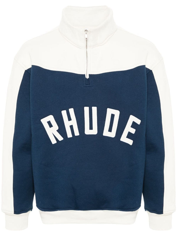 Contrast Varsity cotton sweatshirt