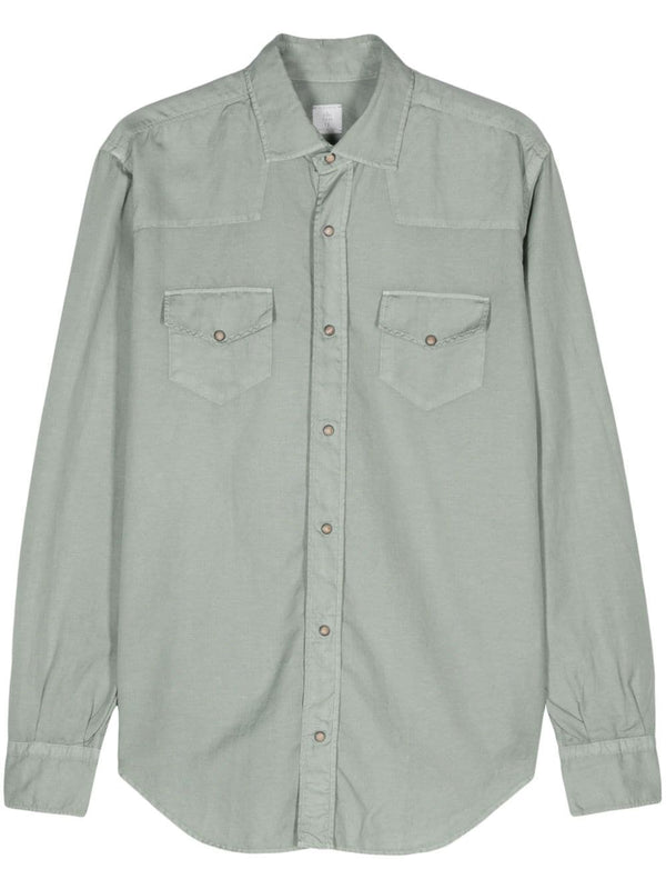 long-sleeve poplin shirt