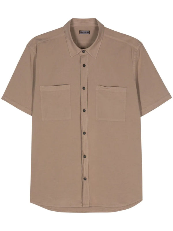cotton-blend shortsleeved shirt