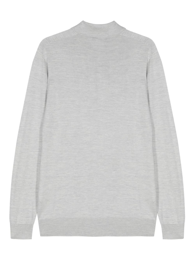 mélange longsleeved polo shirt