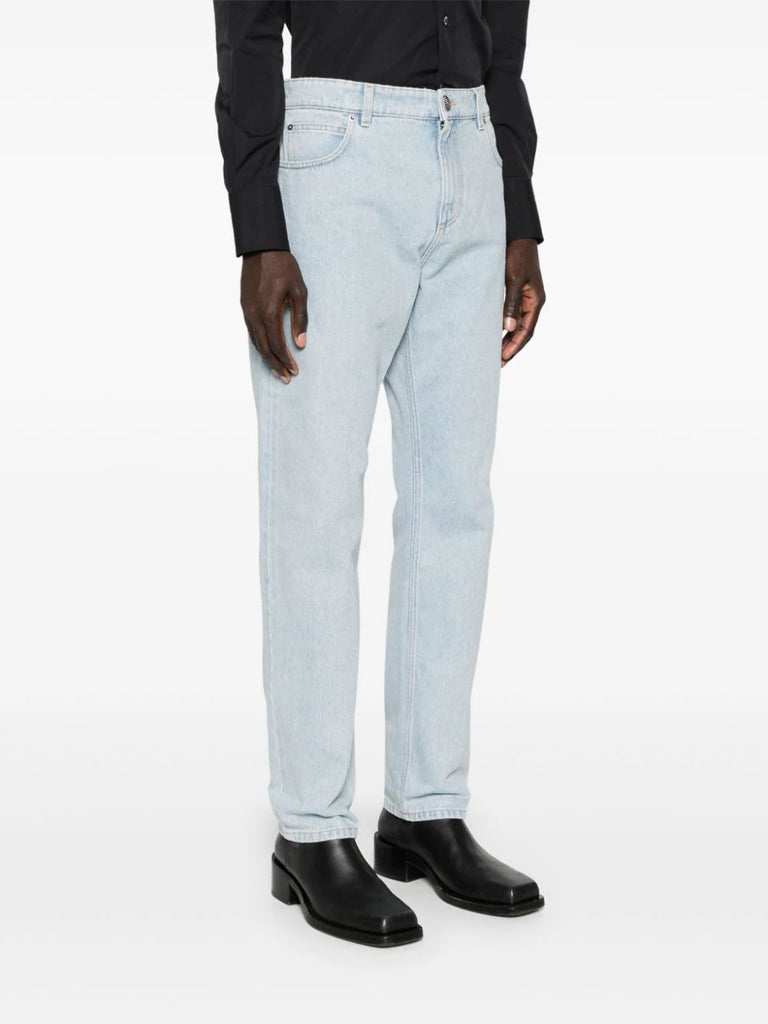 Gerade Jeans mit mittelhohem Bund 