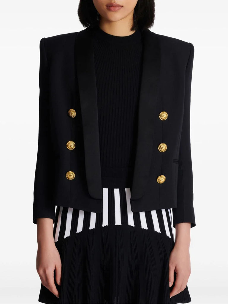 zweireihiger Wollblazer 