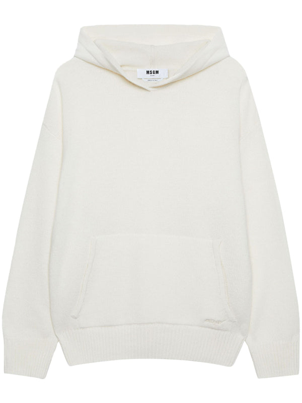 embroidered-logo sweatshirt