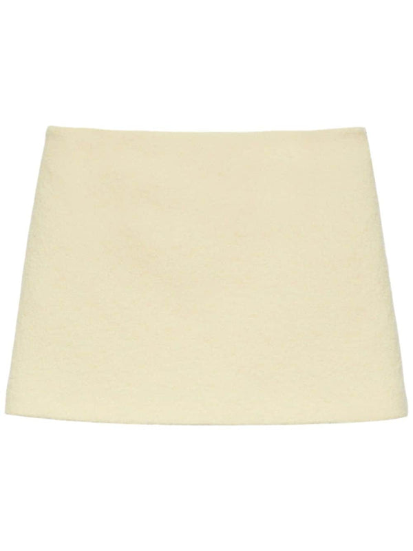 wool mini skirt