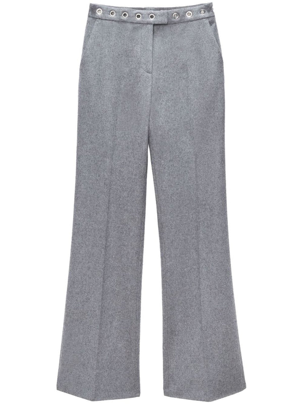 eyelet-detail tailored trousers