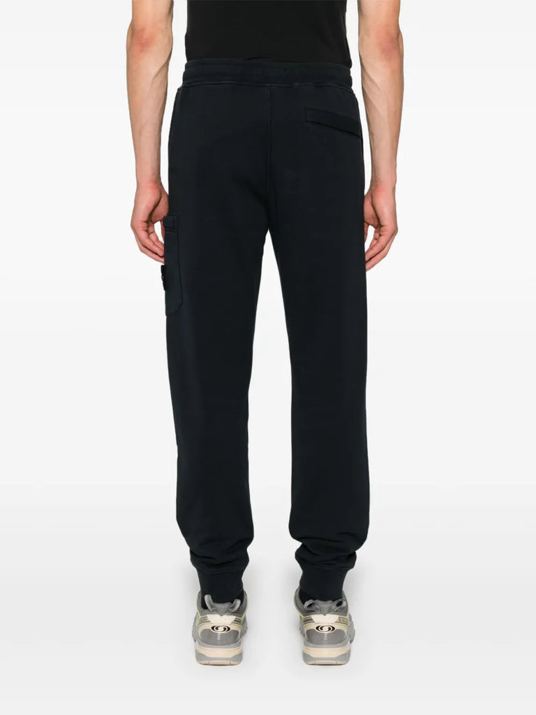 Compass-badge tapered trousers