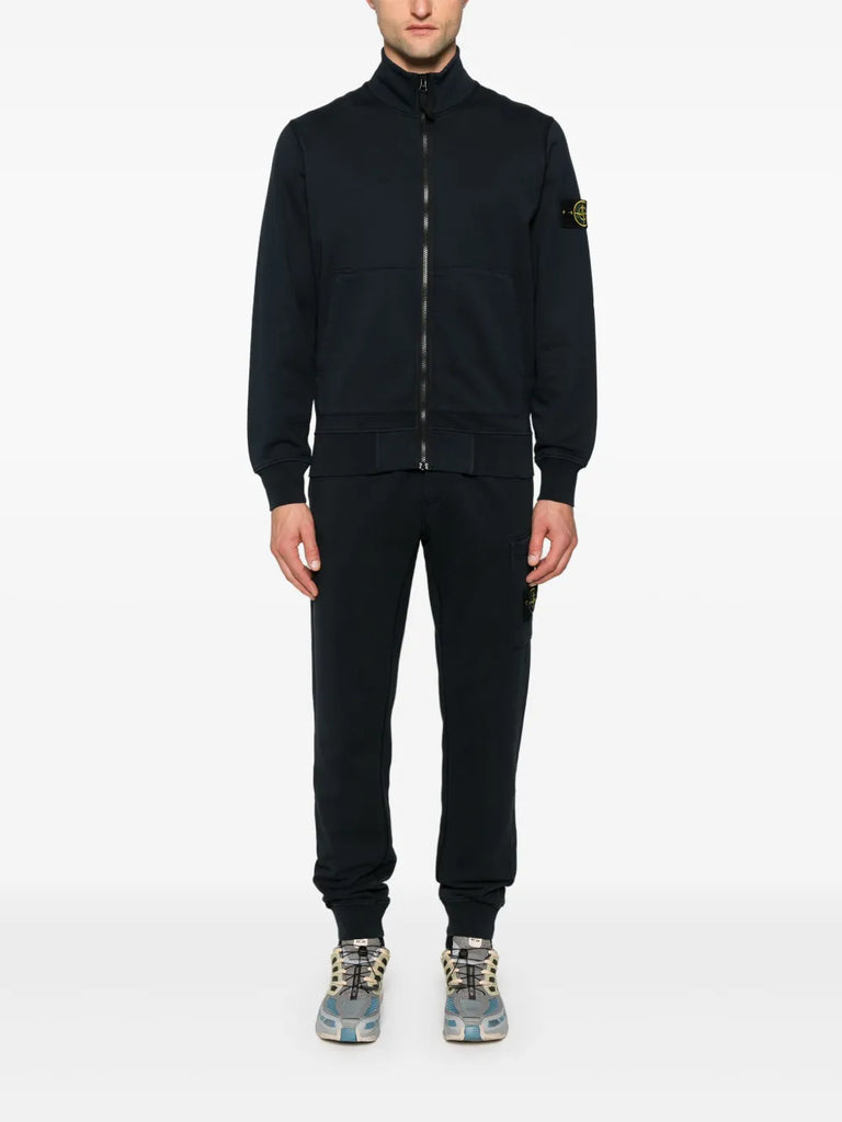 Compass-badge tapered trousers