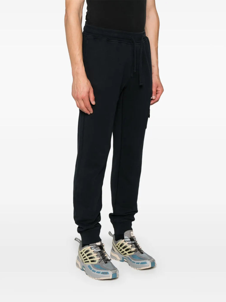 Compass-badge tapered trousers