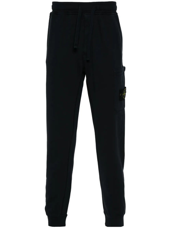 Compass-badge tapered trousers
