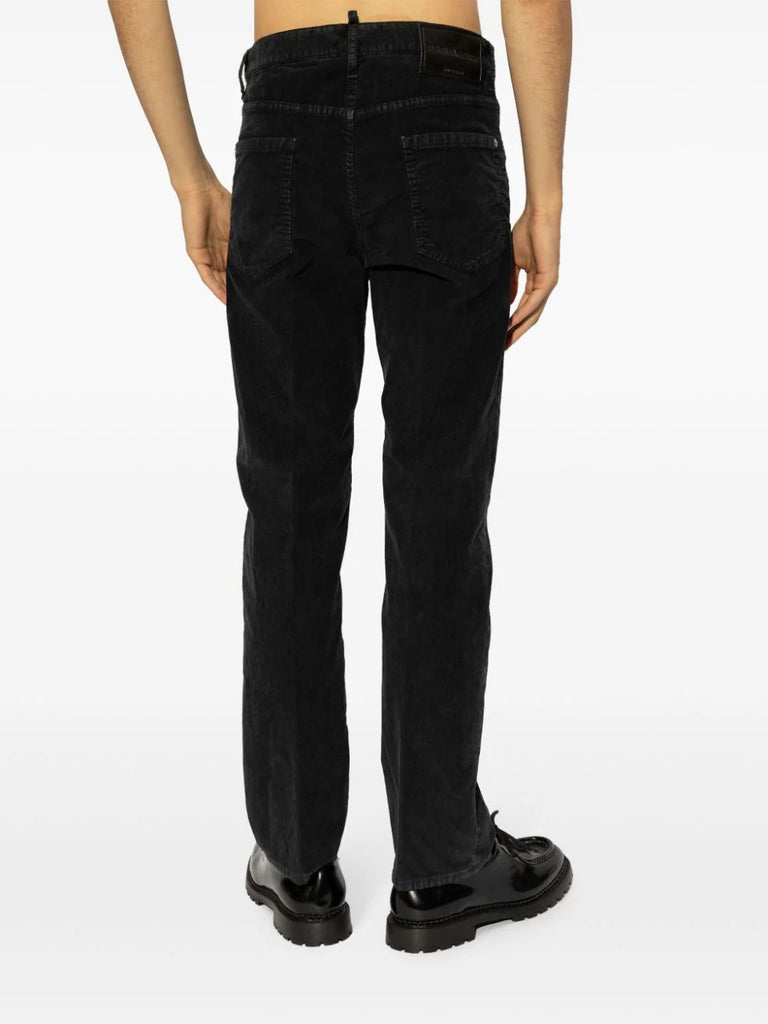 corduroy slim-cut jeans