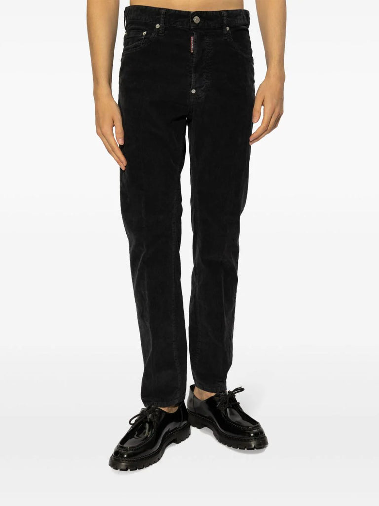 corduroy slim-cut jeans