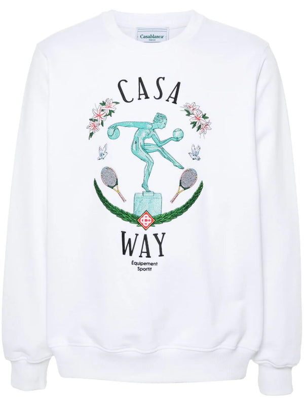 Statue En Marbre embroidered sweatshirt