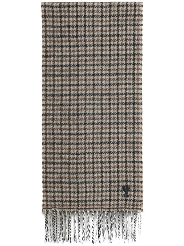 Ami de Coeur houndstooth scarf