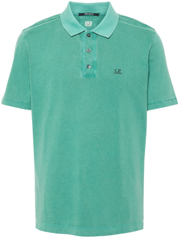 logo-print polo shirt