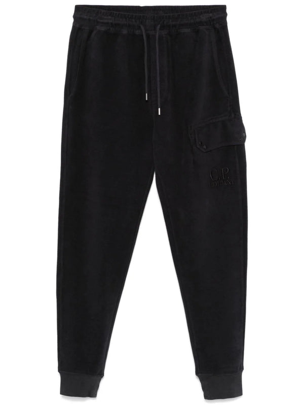 terry-cloth track pants