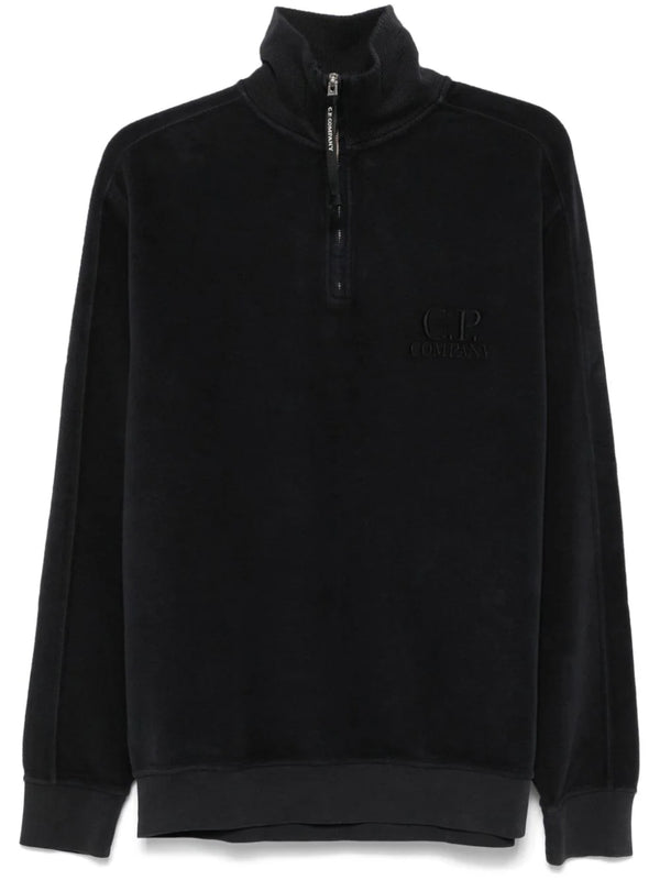 logo-embroidered sweatshirt