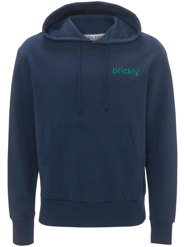 Prickly slogan-print hoodie