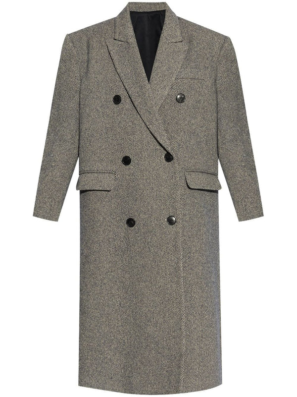 double-breasted tailored coat