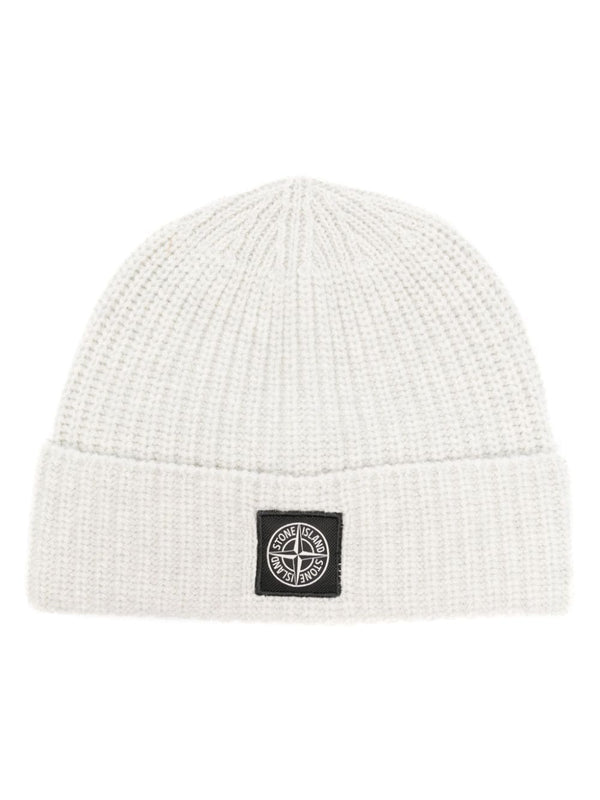 Compass-patch beanie hat