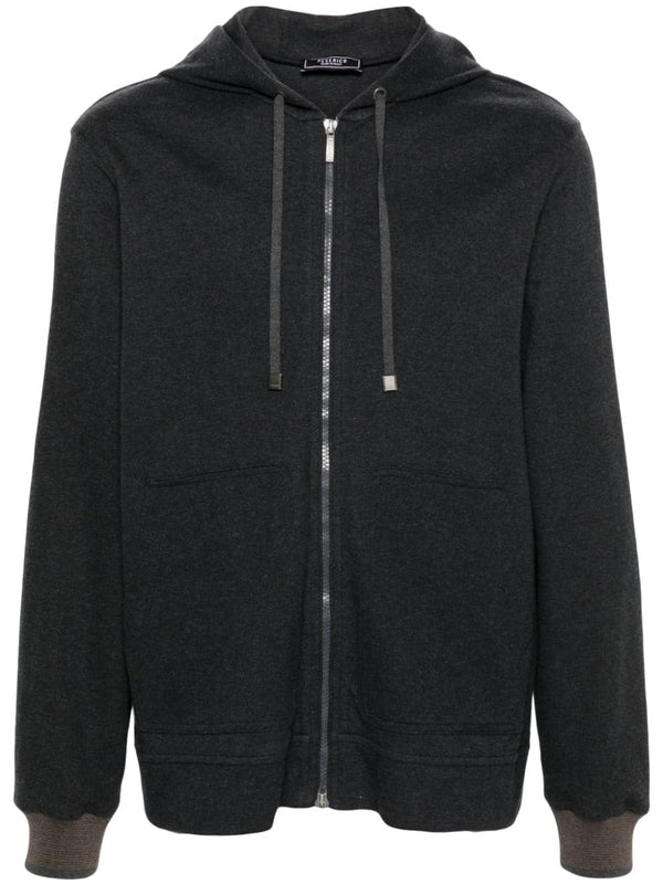 zip-up sports hoodie