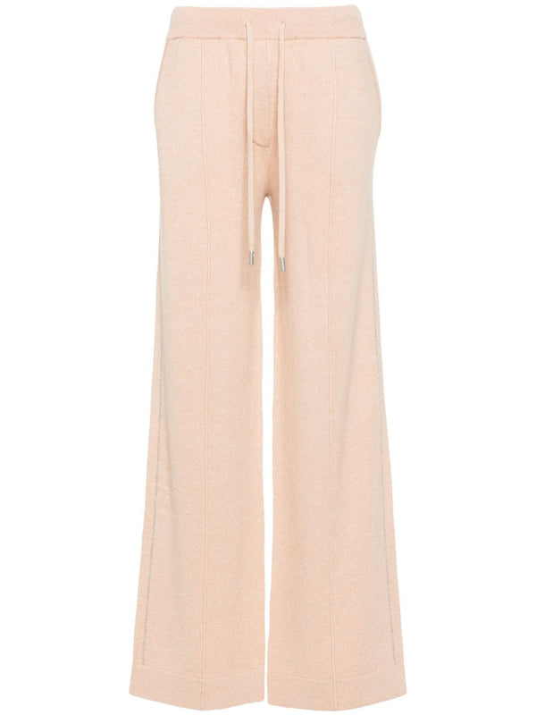 chain-link detail trousers