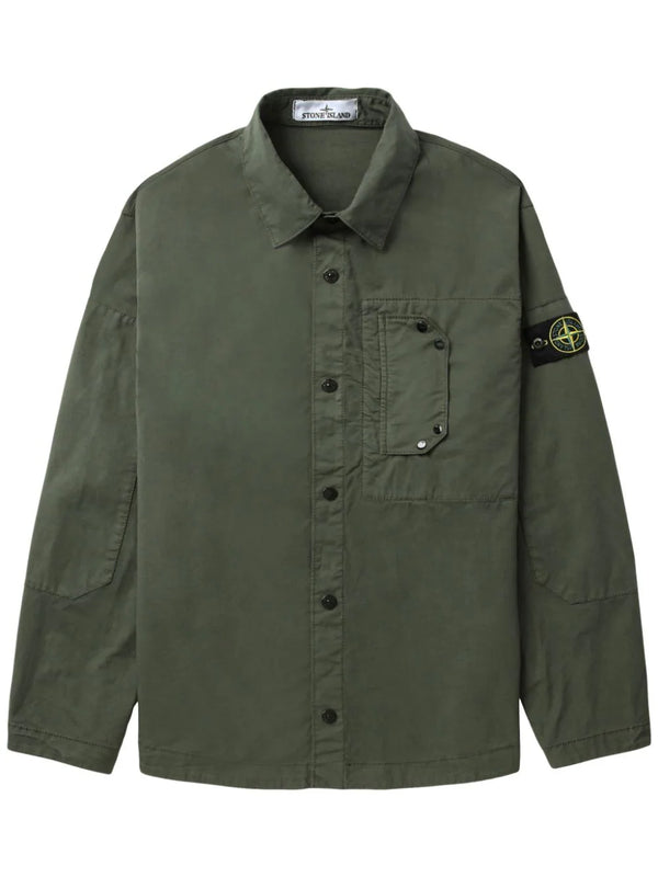 compass-badge shirt jacket