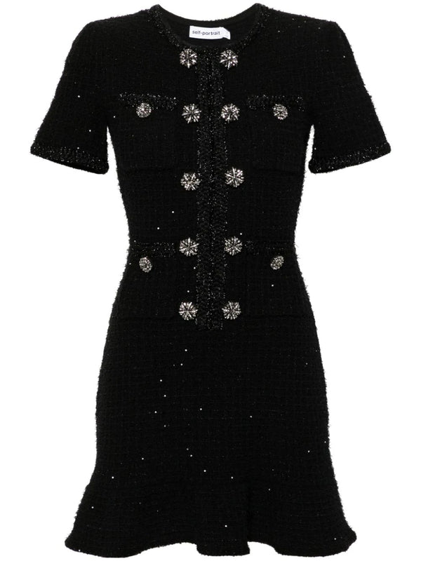 sequin-embellished mini dress