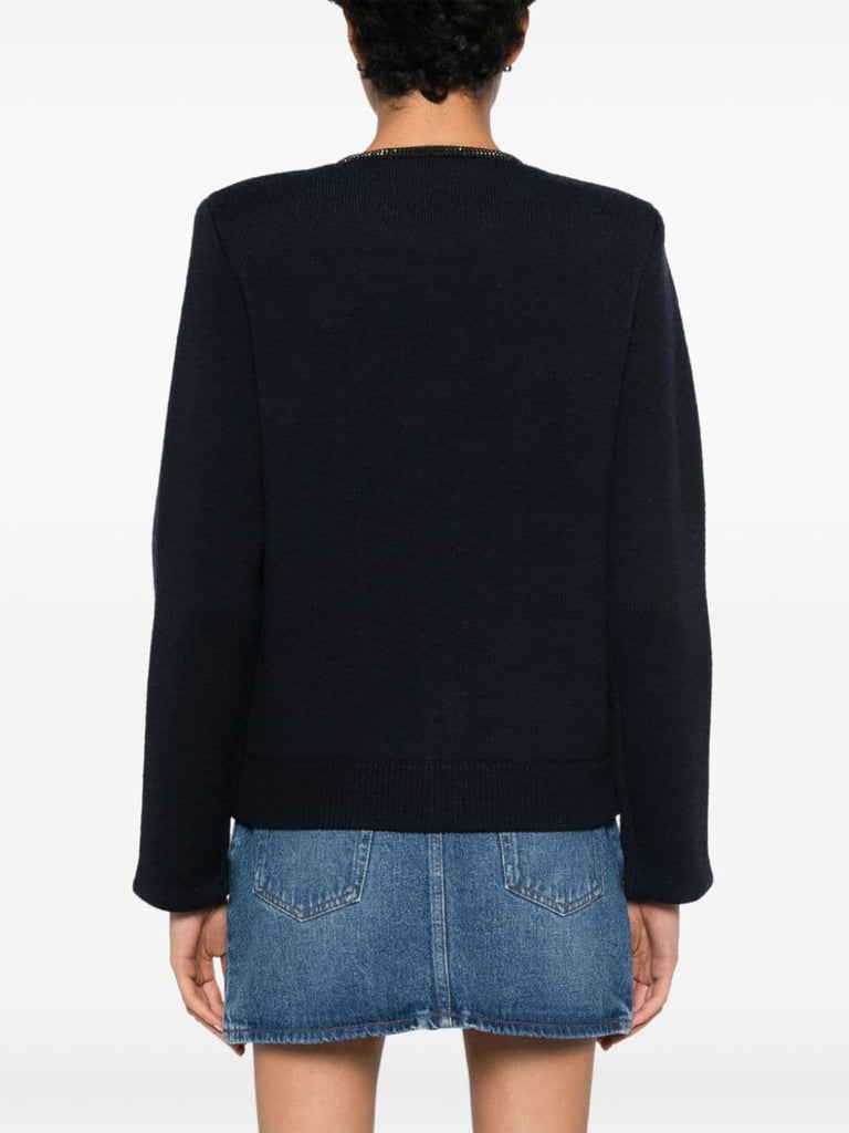 Strickjacke mit Verzierung 