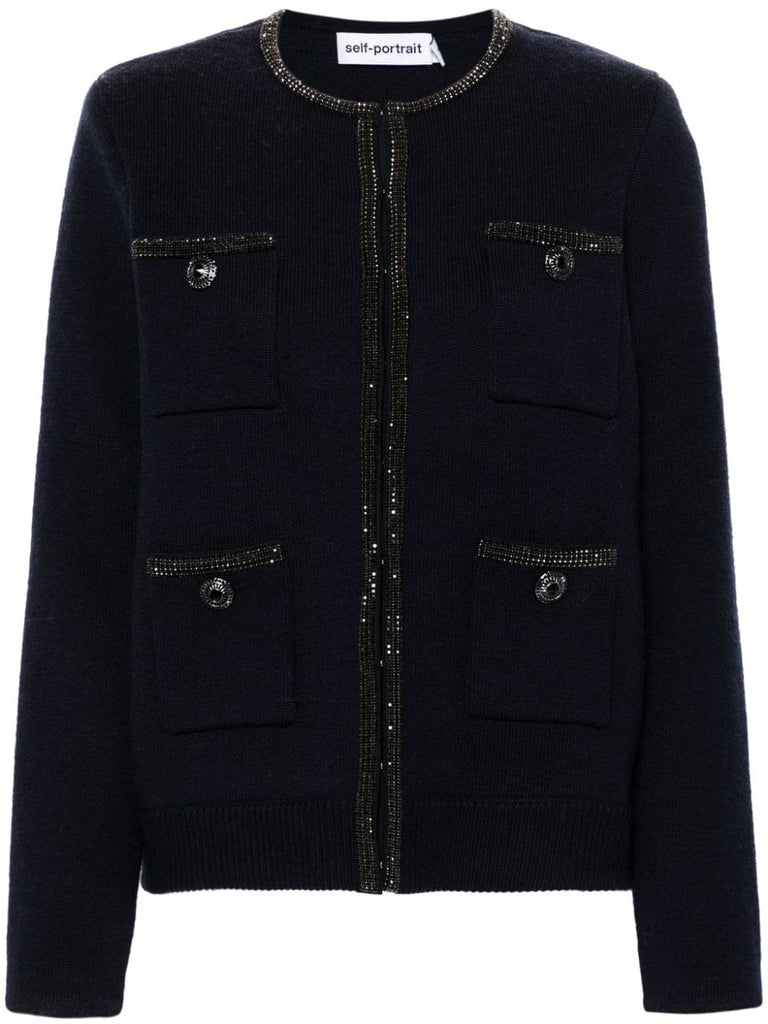 Strickjacke mit Verzierung 