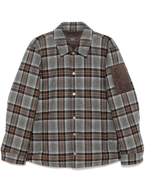 plaid-check jacket