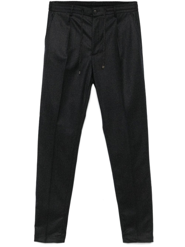 pleat-detail trousers