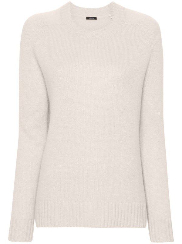 Crew-neck cashmere knitwear jumper