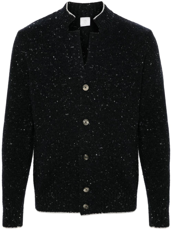 speckle-knit cardigan