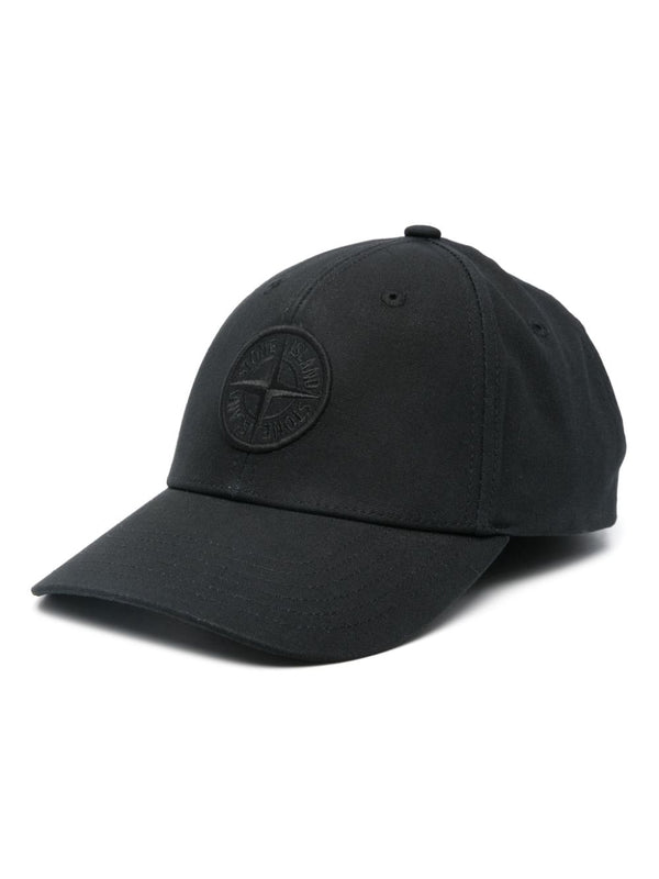 Compass-embroidered cap