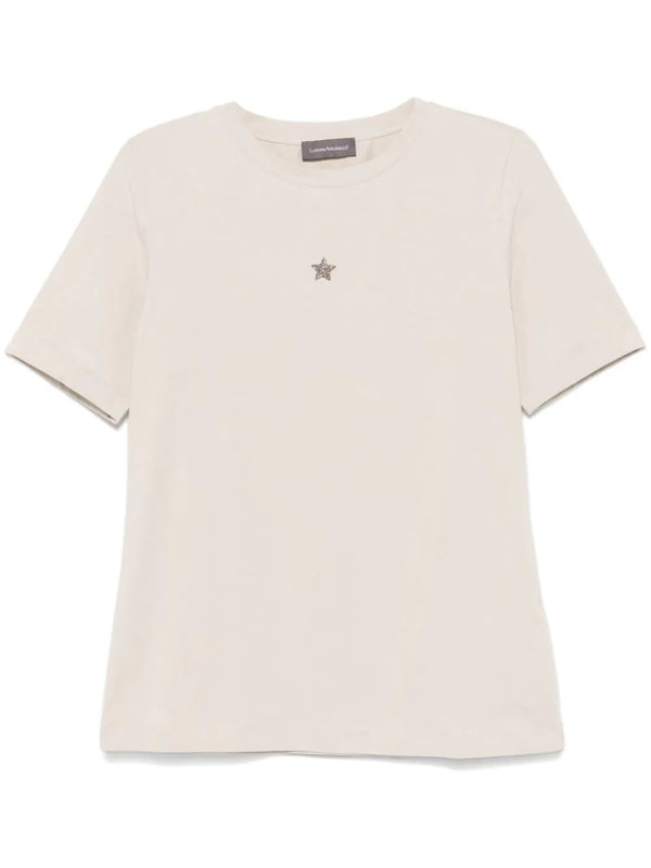 crystal-embellished star T-shirt