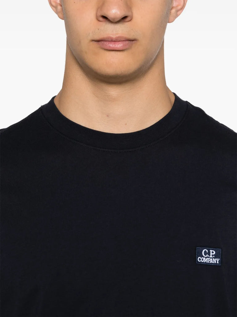 T-Shirt mit Logo-Stickerei 