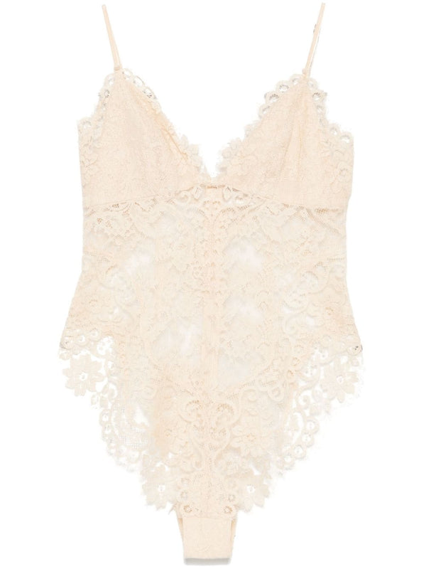 Illustration lace bodysuit