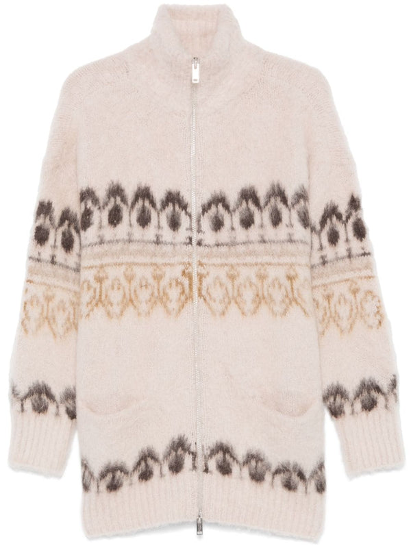 jacquard cardigan