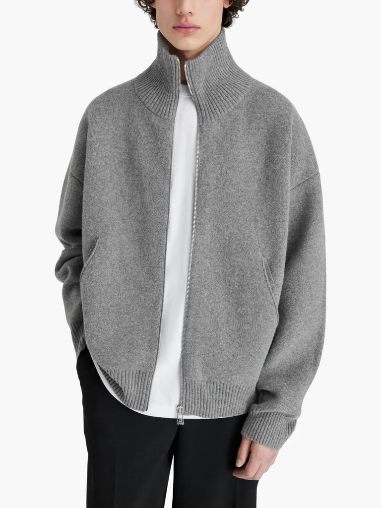 Core zip-up cardigan