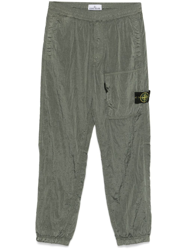 Compass-badge cargo trousers