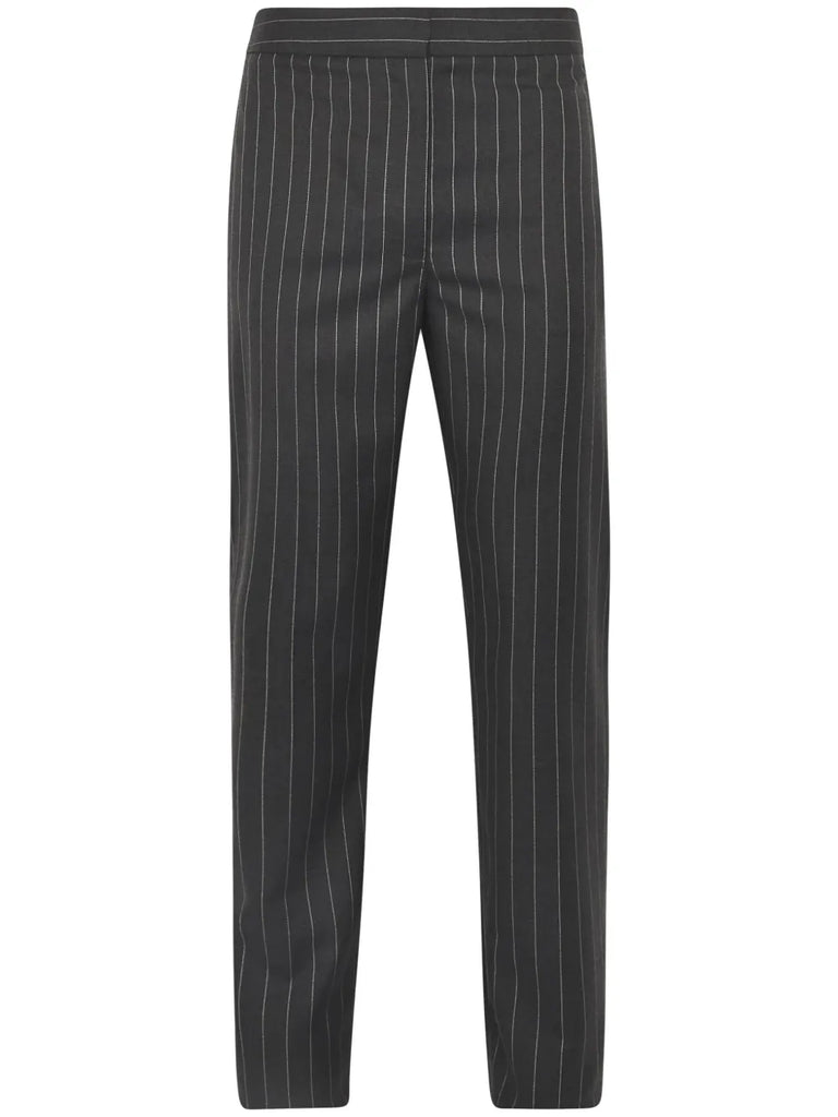 straight-leg tailored trousers