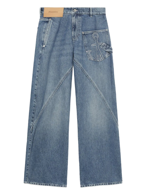 Workwear straight-leg jeans