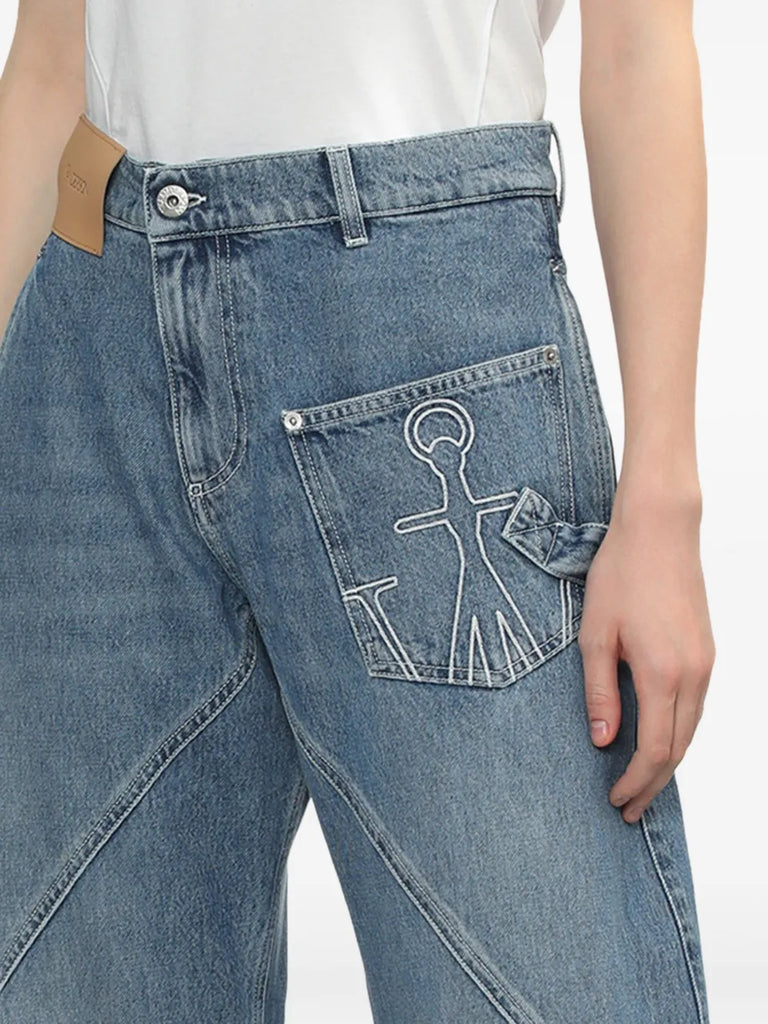 Workwear-Jeans mit geradem Bein 