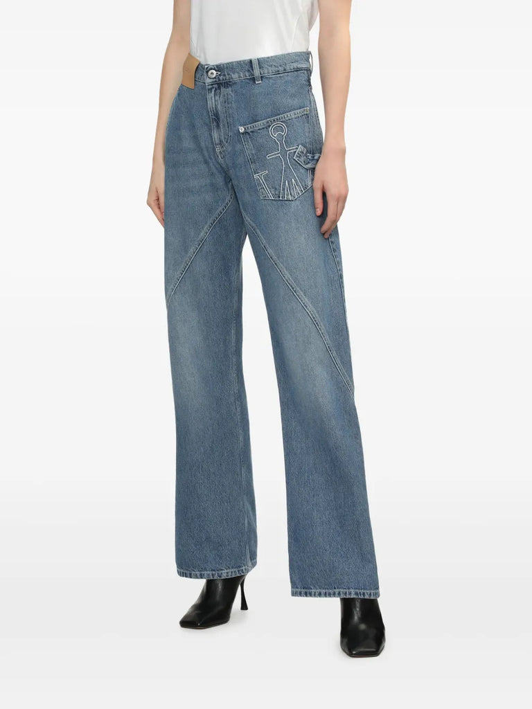 Workwear-Jeans mit geradem Bein 