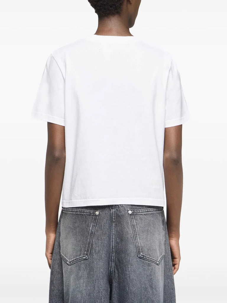 Anchor-embroidered T-shirt