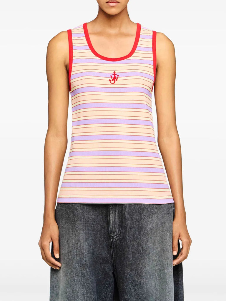 striped vest