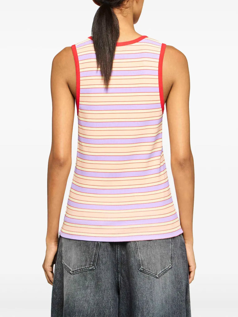 striped vest