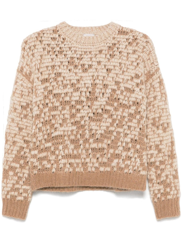 lurex-detail sweater