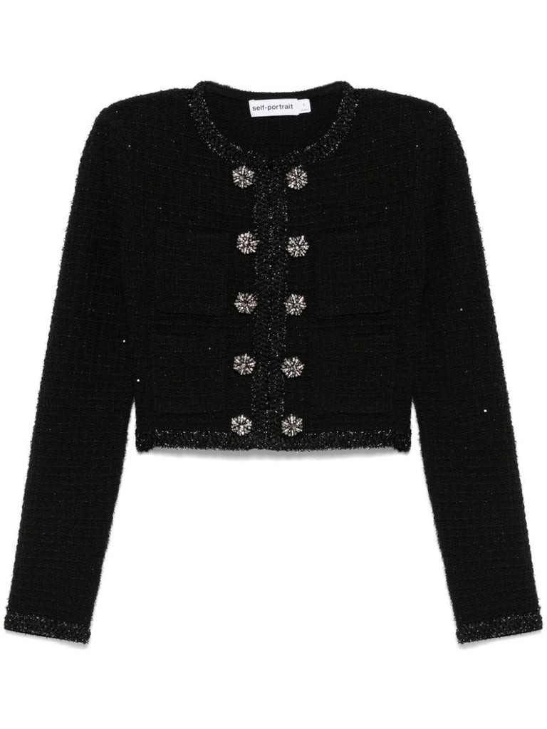 Strukturierte Strickjacke 