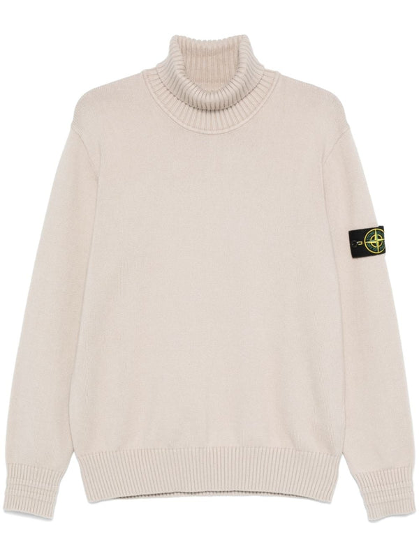 Compass-badge sweater